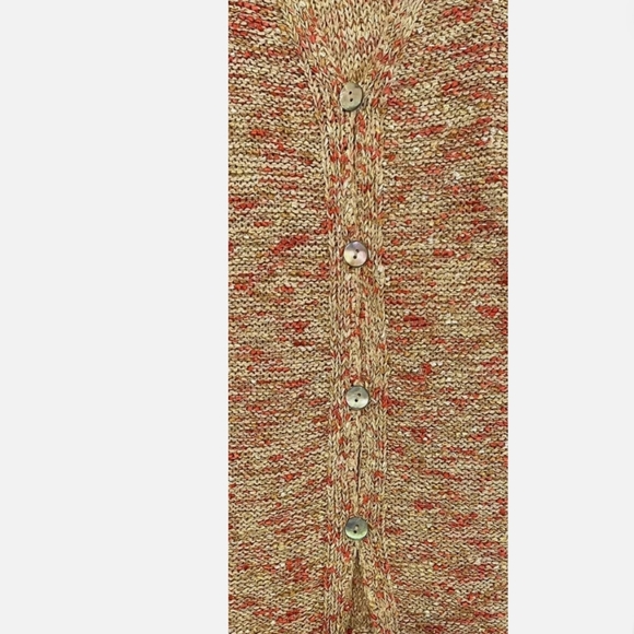 Sigrid Olsen Shell Button Cardigan - Picture 2 of 4